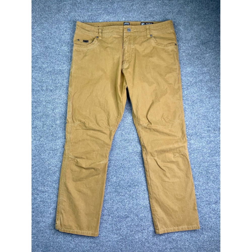 Kuhl Revolvr Lean Pants Mens 40x32 Brown Uberkuhl Articulated Knee Outdoor - Picture 2 of 12